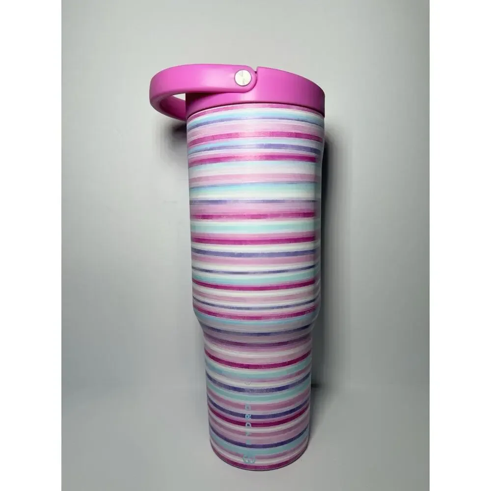 Hydrojug X Scheels PINK HORIZON 32oz Sport Traveler Tumbler Blue Purple Stripes